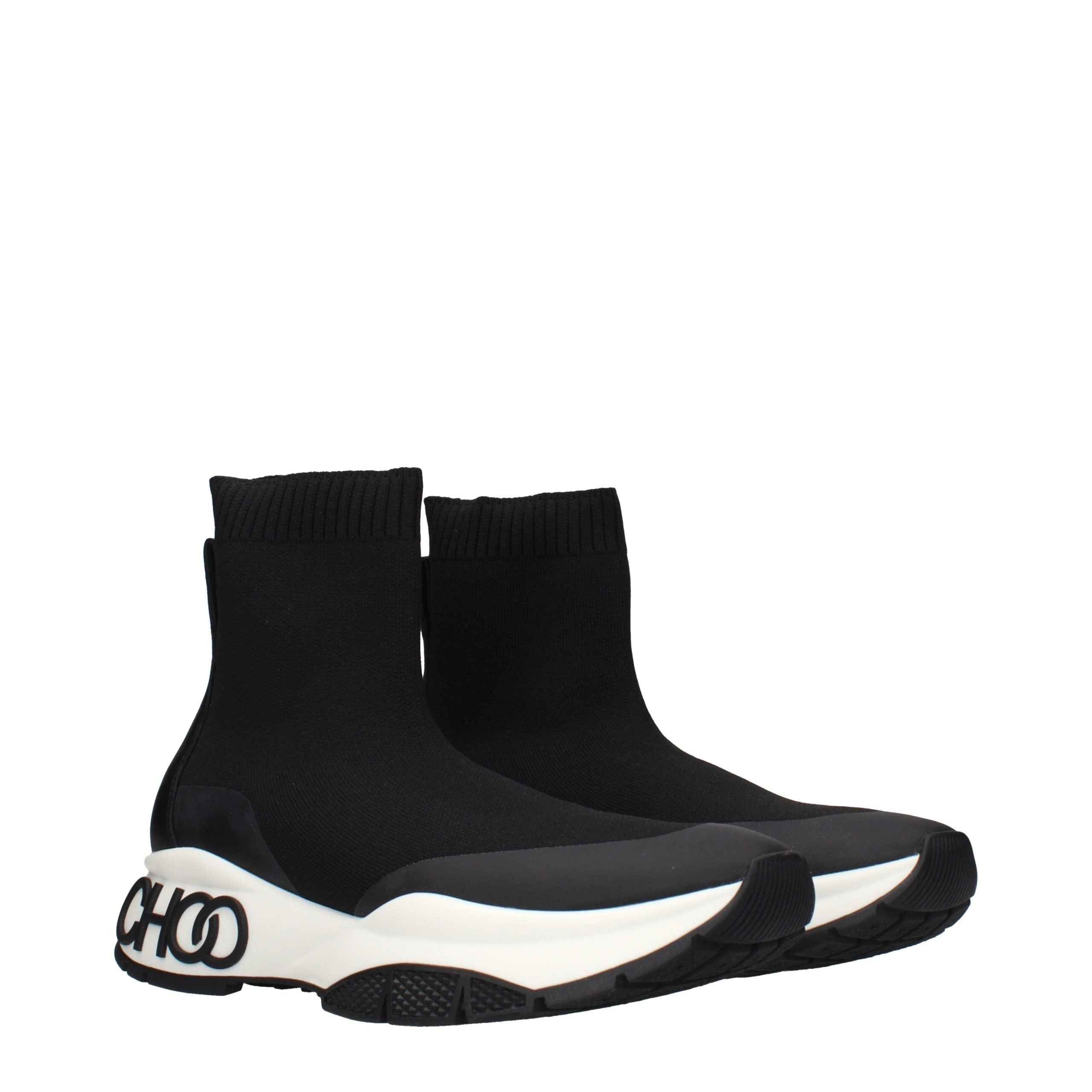 Jimmy Choo Black Fabric Ankle Boots