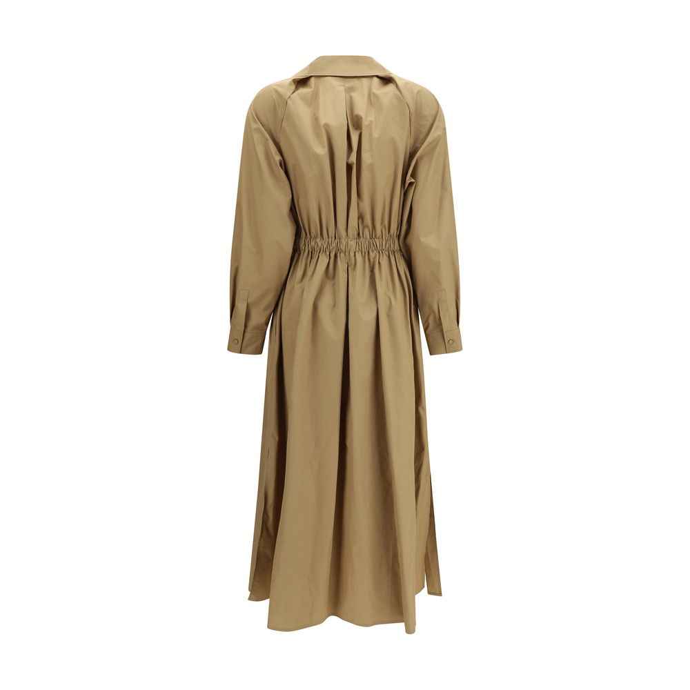 Max Mara Beige Cotton Casual Dress