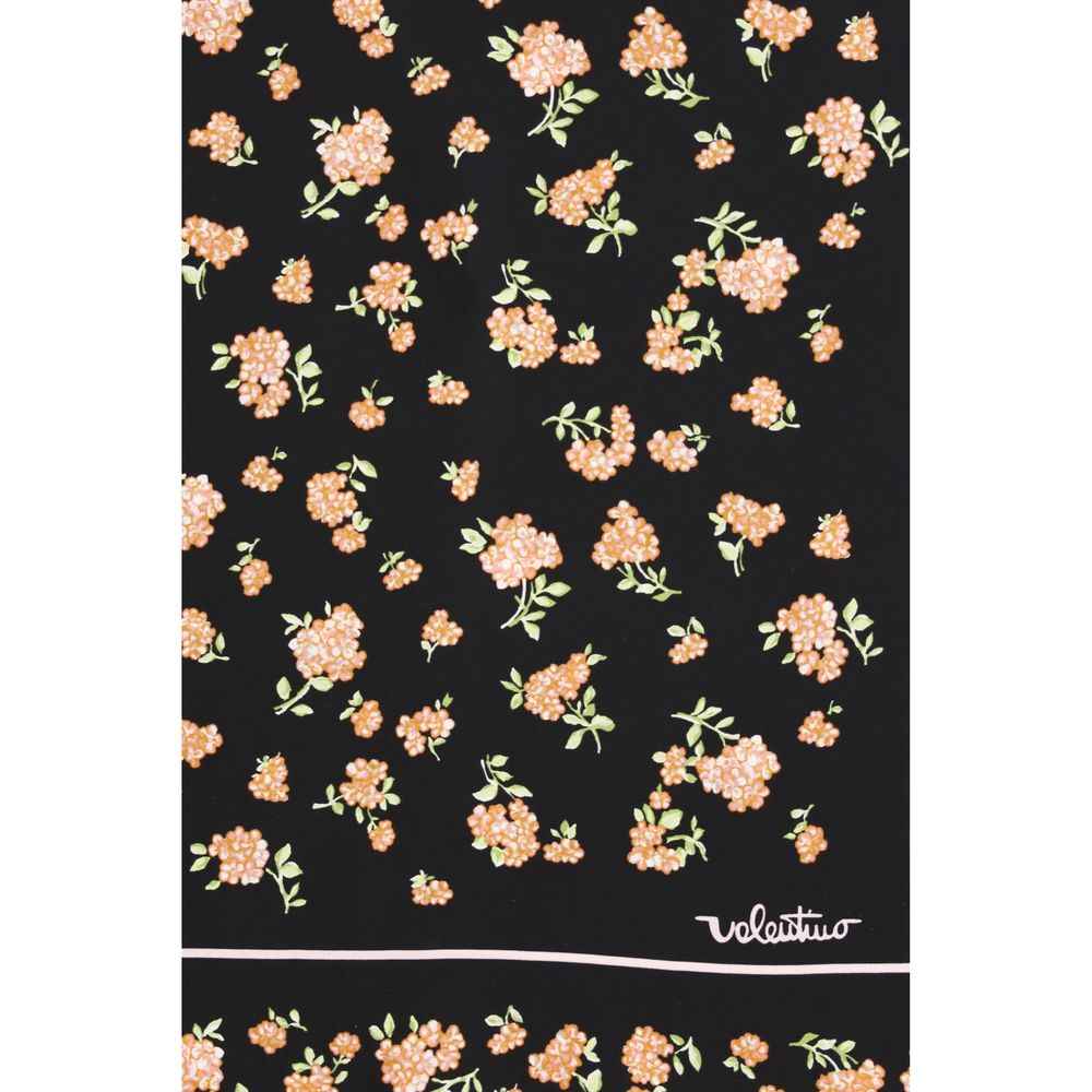 Valentino Garavani Black Silk Scarf