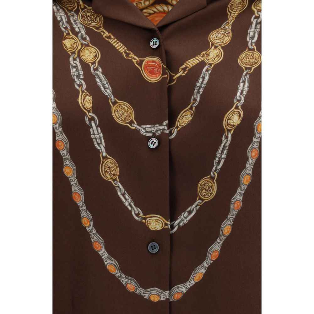 Versace Brown Fabric Shirt