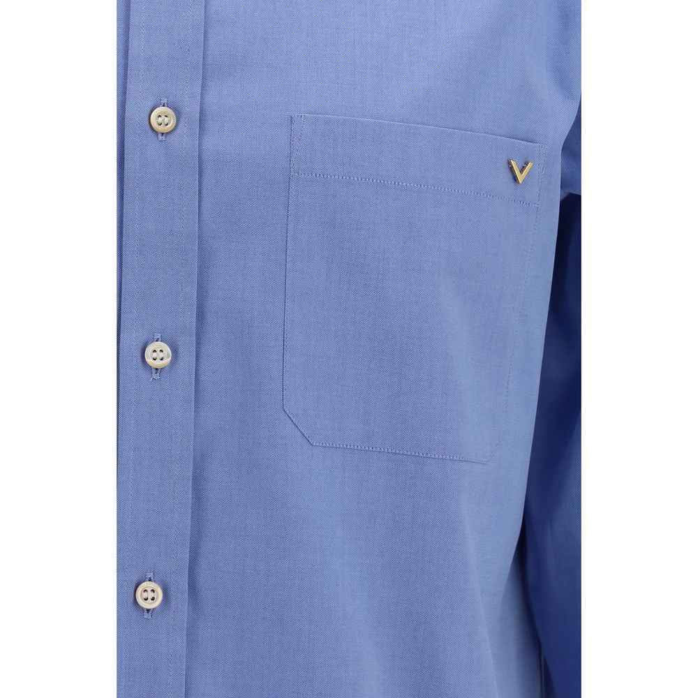 Valentino Garavani Blue Cotton Shirt