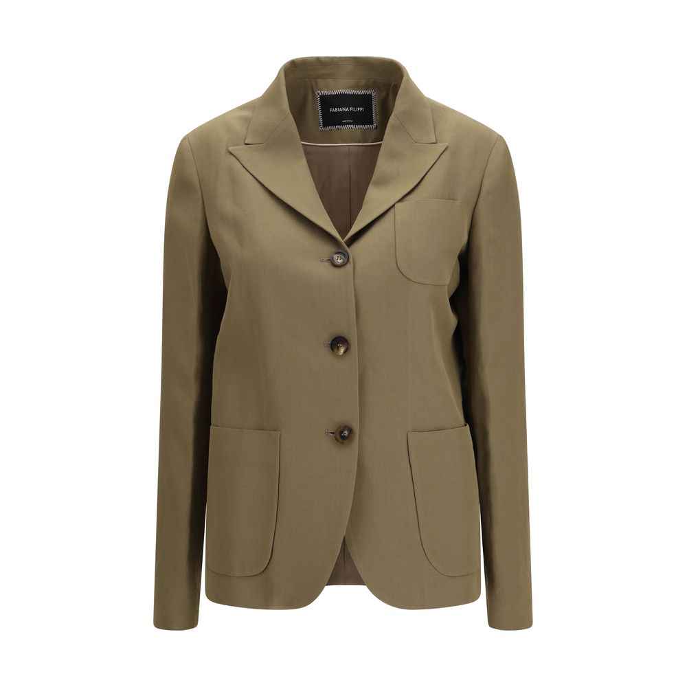 Fabiana Filippi Brown Viscose Blazer