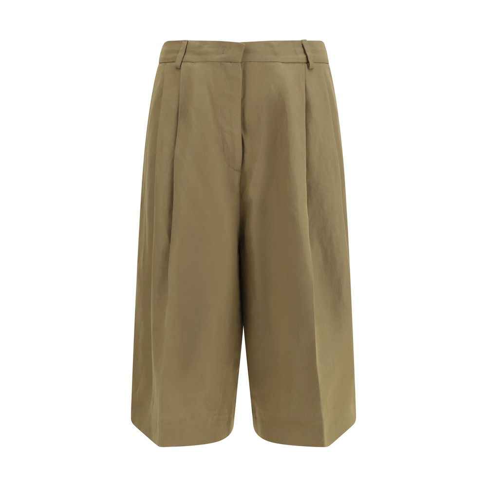 Fabiana Filippi Beige Viscose Cropped Pants