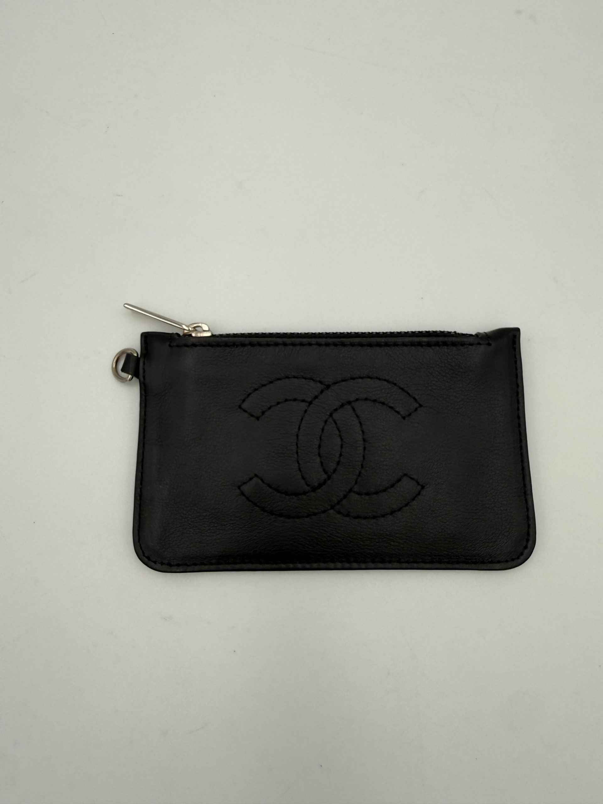 Chanel CHANEL Lamb Leather Coin Purse/Card Holder