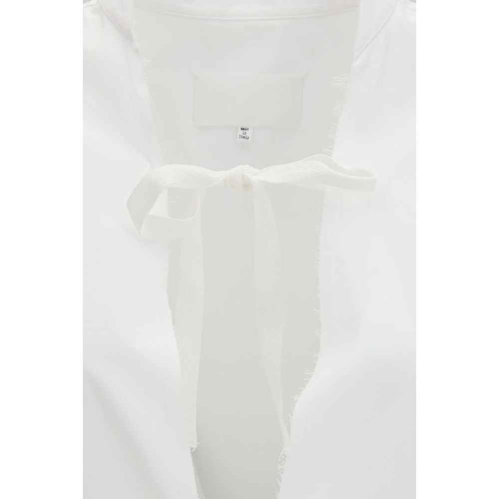 Maison Margiela White Cotton Casual Dress