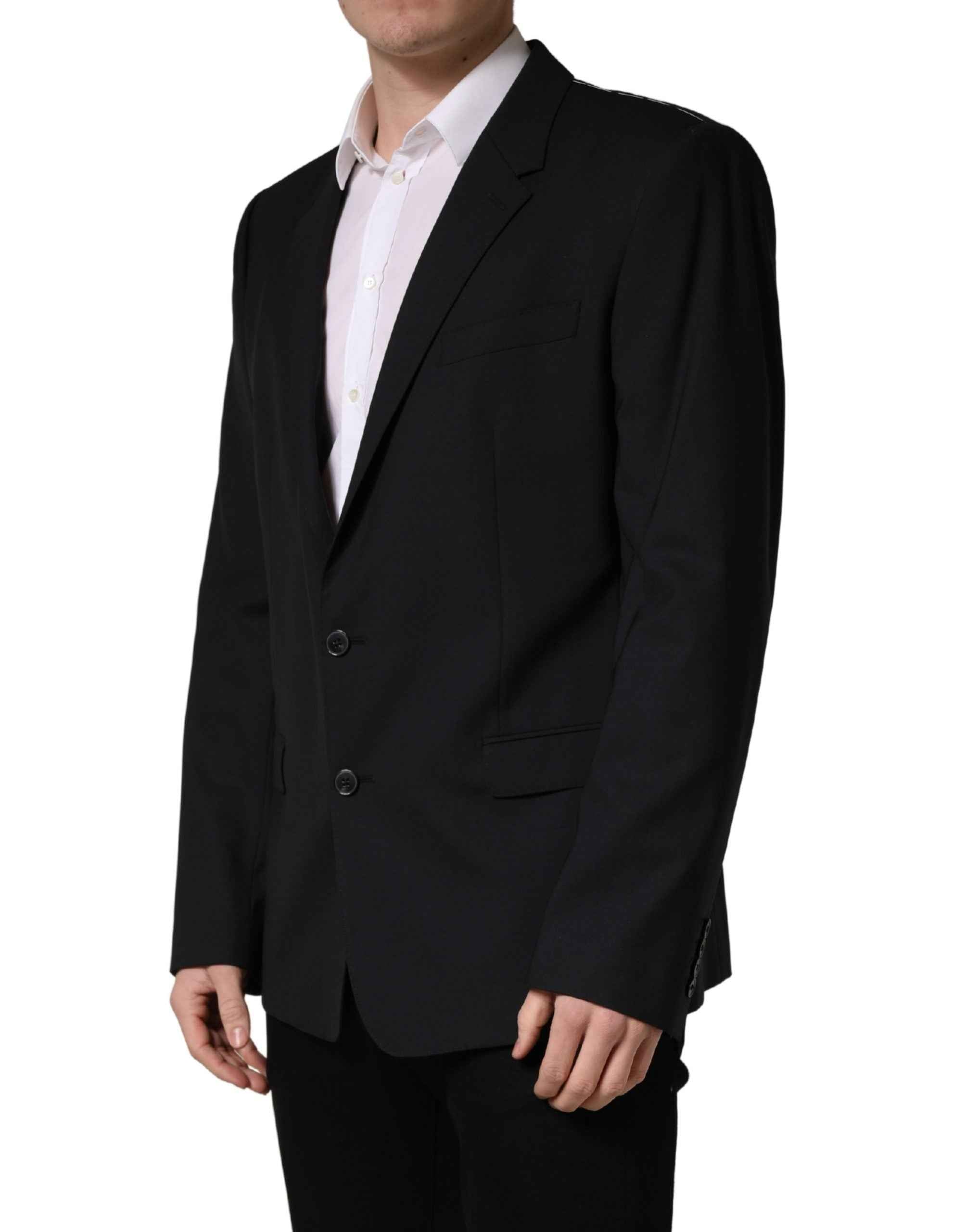 Dolce & Gabbana Blue Single Breasted 2 Button Suit Jacket