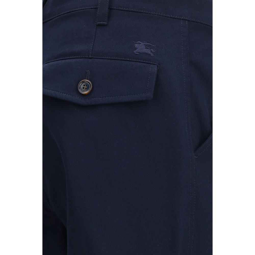 Burberry Blue Cotton Chino Pants