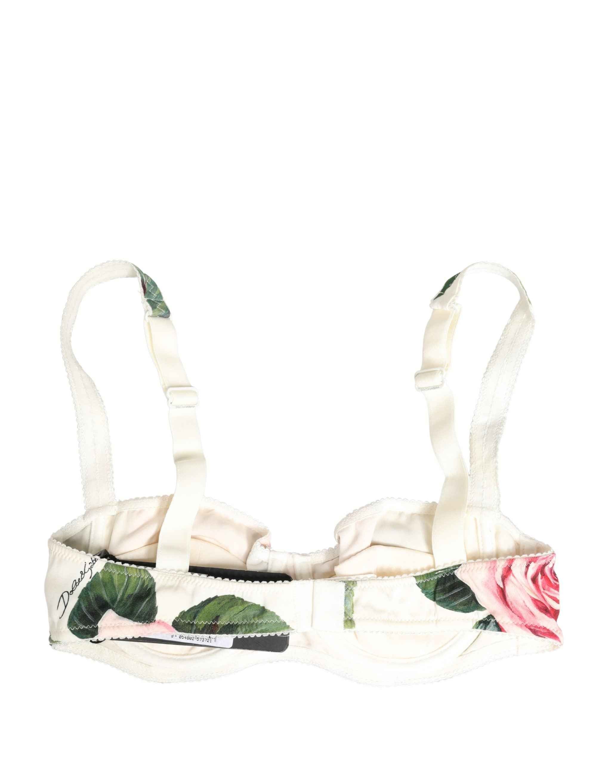 Dolce & Gabbana Multicolor Floral Semi-Pad Underwire Underwear