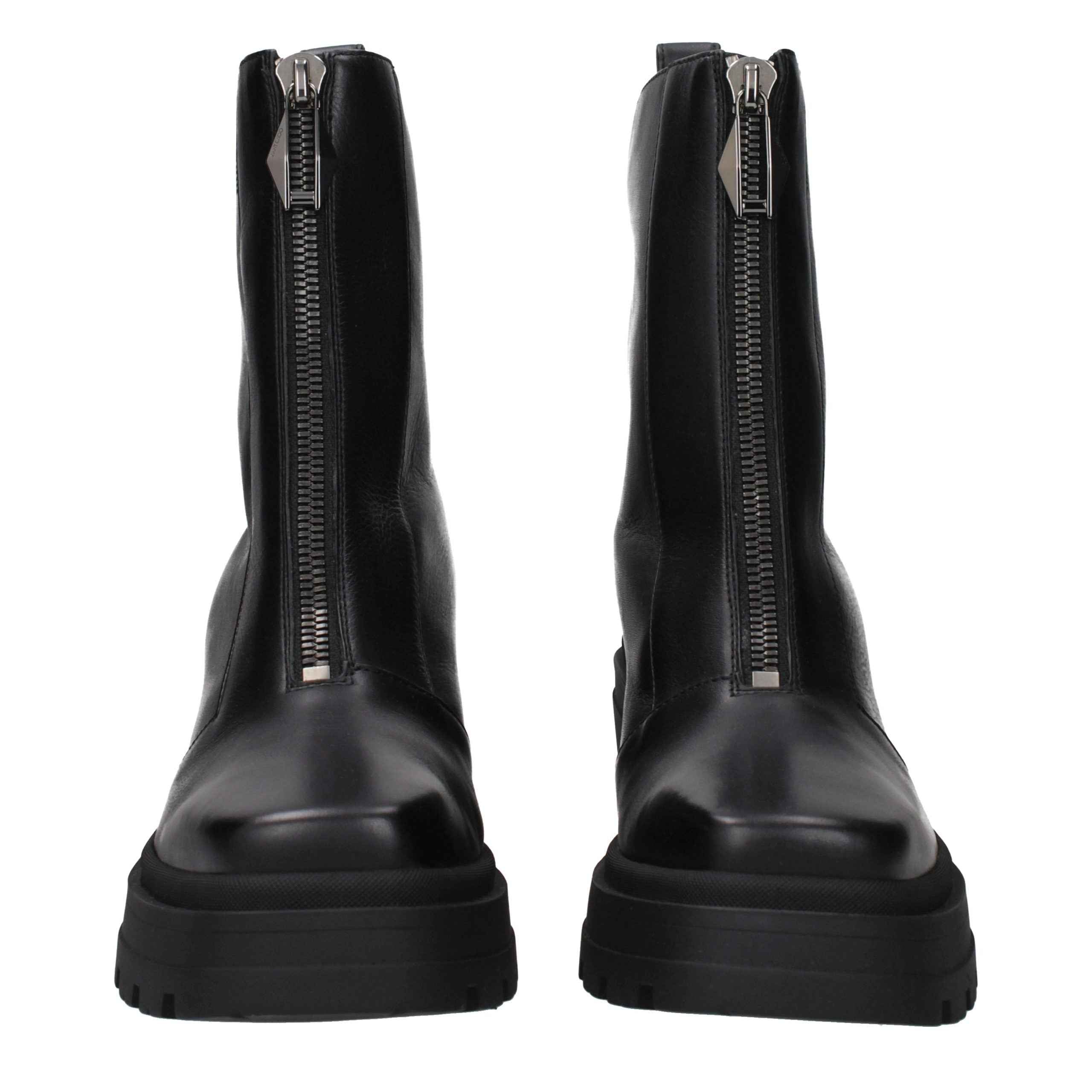 Jimmy Choo Black Leather Ankle Boots