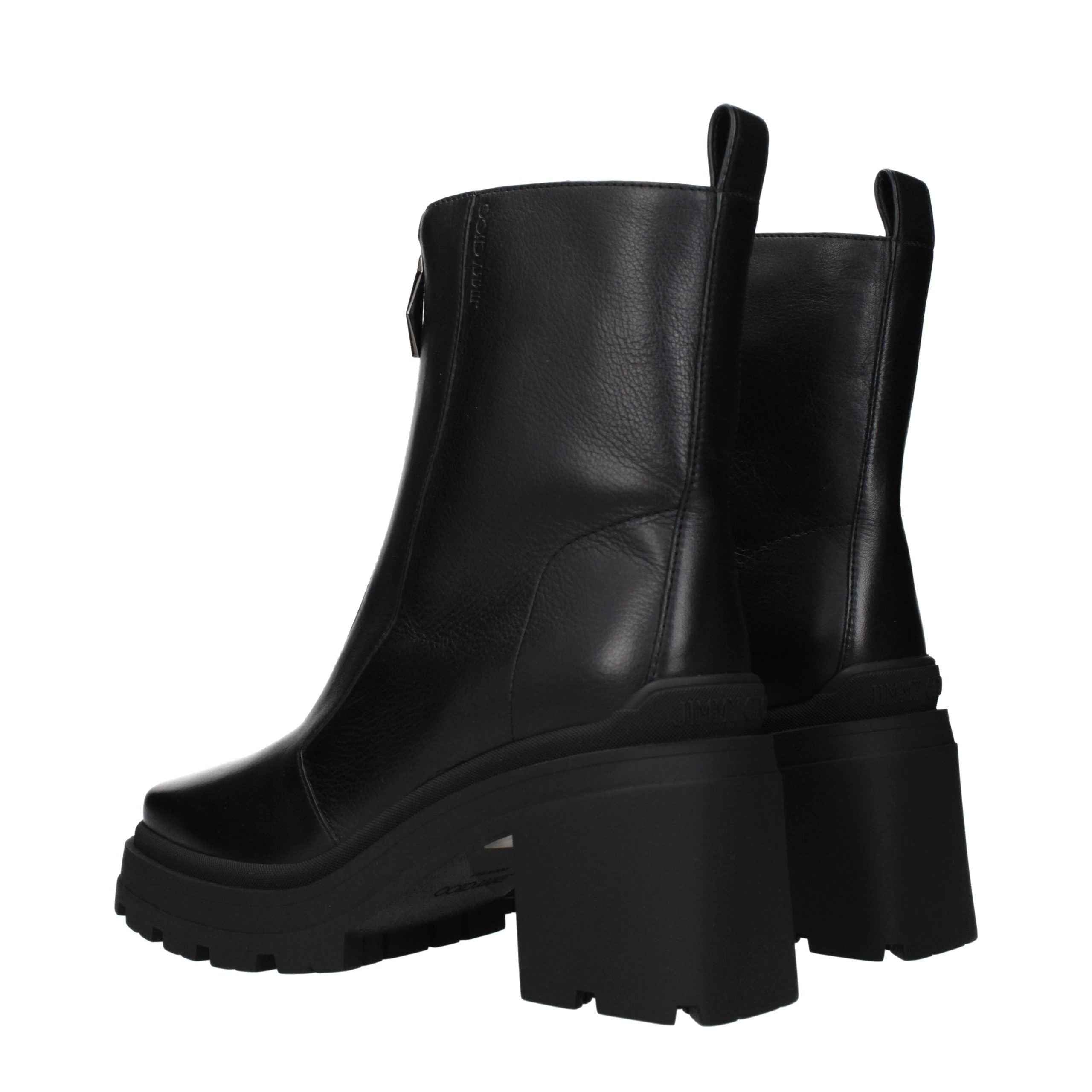 Jimmy Choo Black Leather Ankle Boots