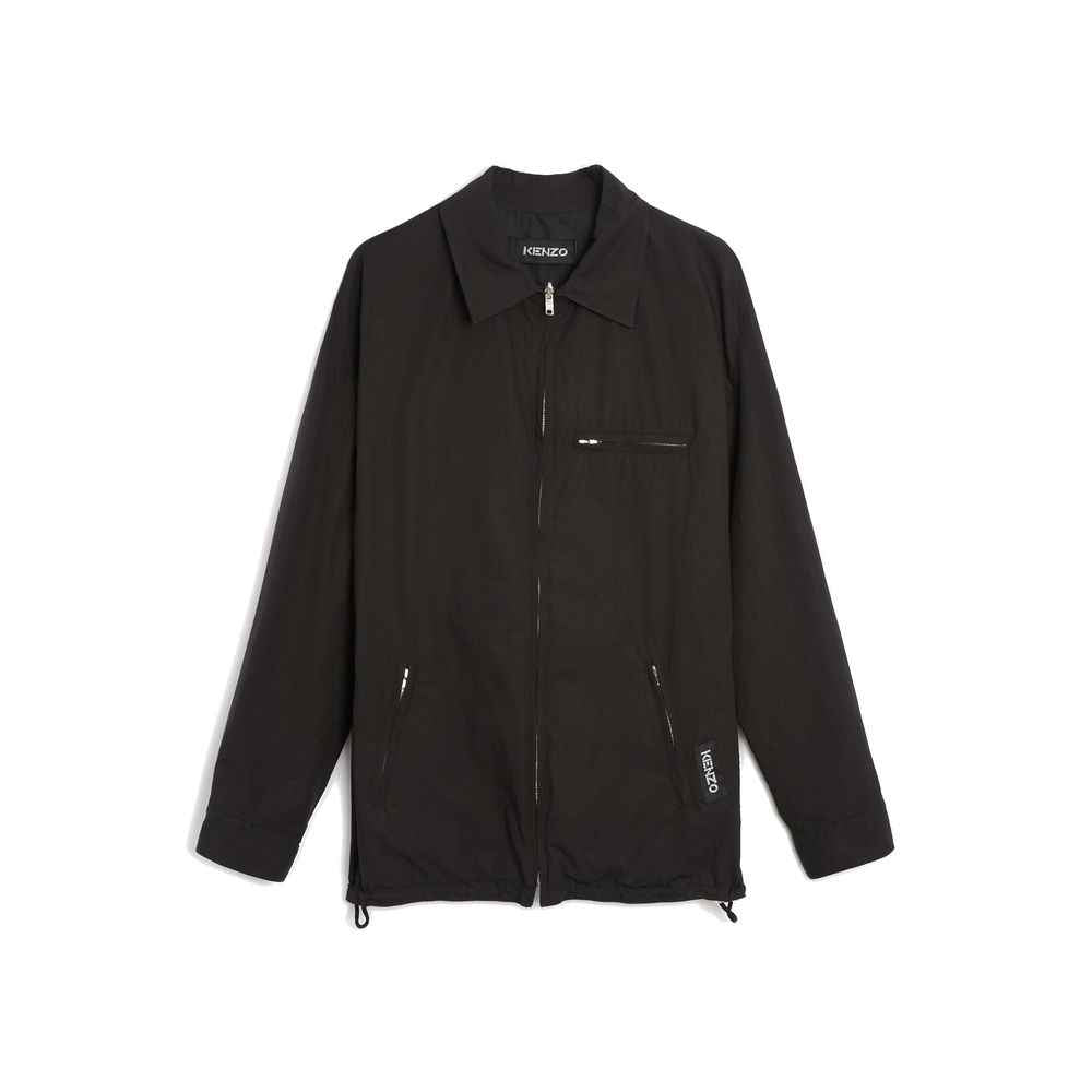 Kenzo Black Cotton Shell Jacket