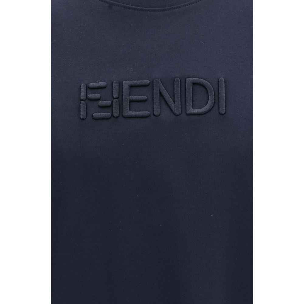 Fendi Blue Cotton T-Shirt