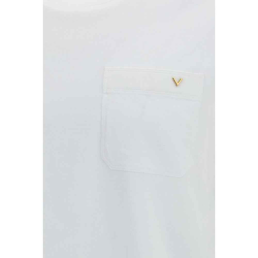 Valentino White Cotton T-Shirt