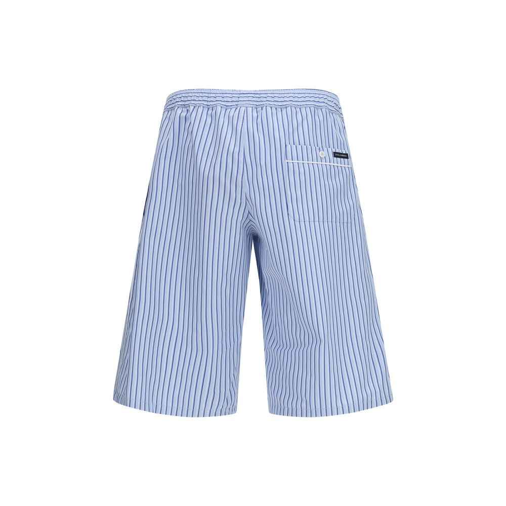Dolce & Gabbana Blue Cotton Bermuda Shorts