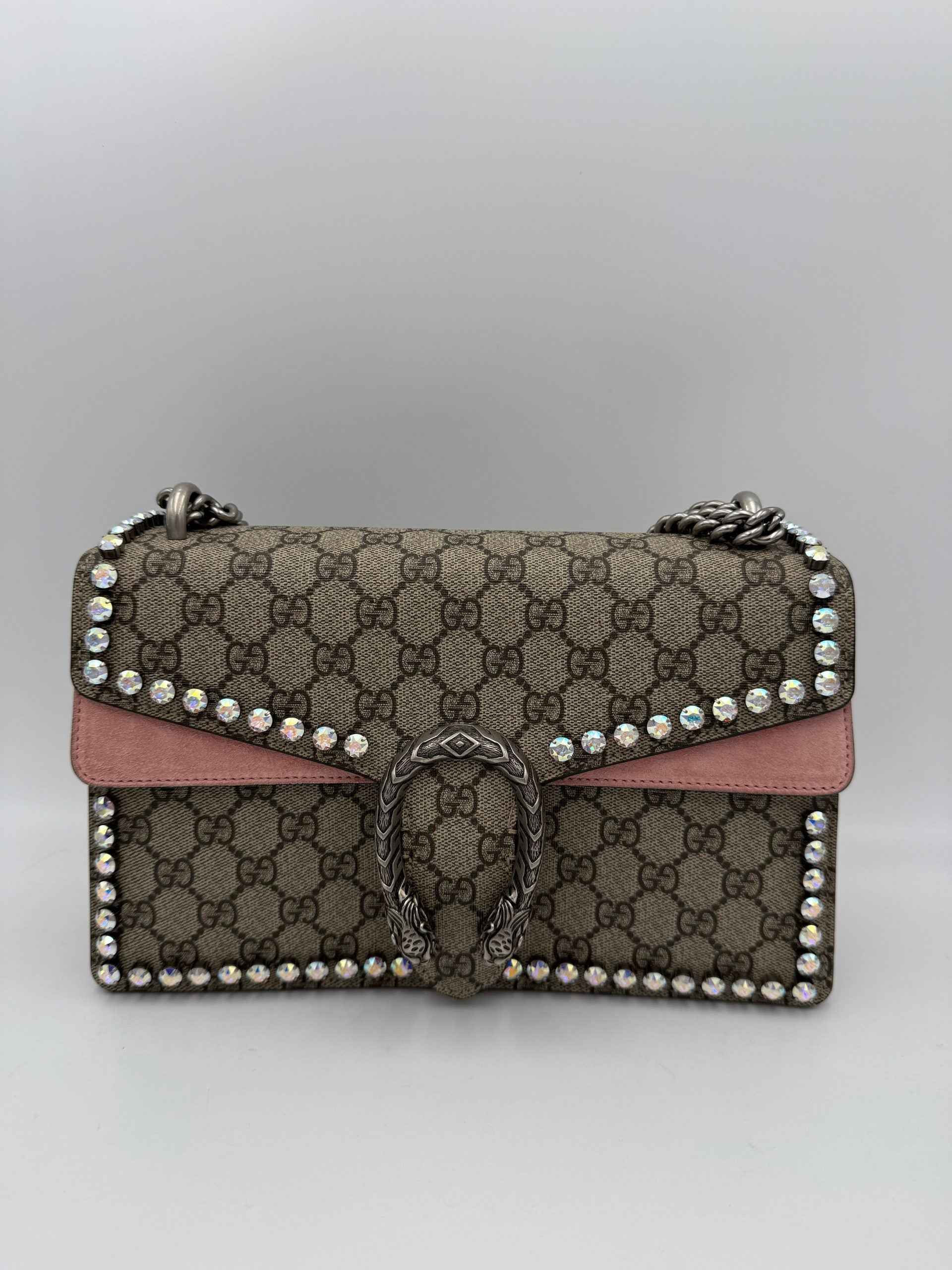 Gucci GUCCI DIONYSUS GG Supreme with Diamantes Handbag