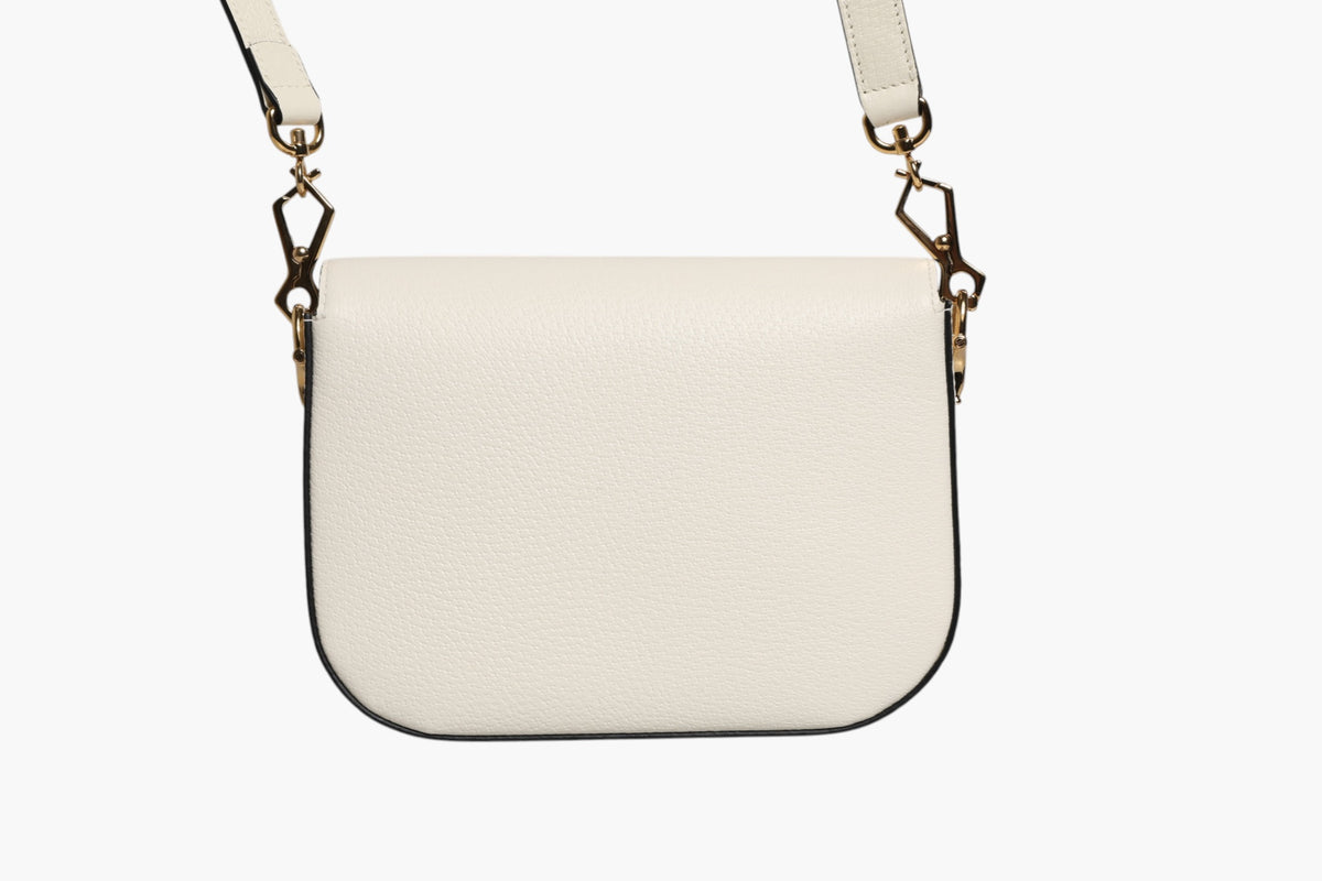 Gucci x Adidas Horsebit 1955 White Black Calfskin Leather Shoulder Bag