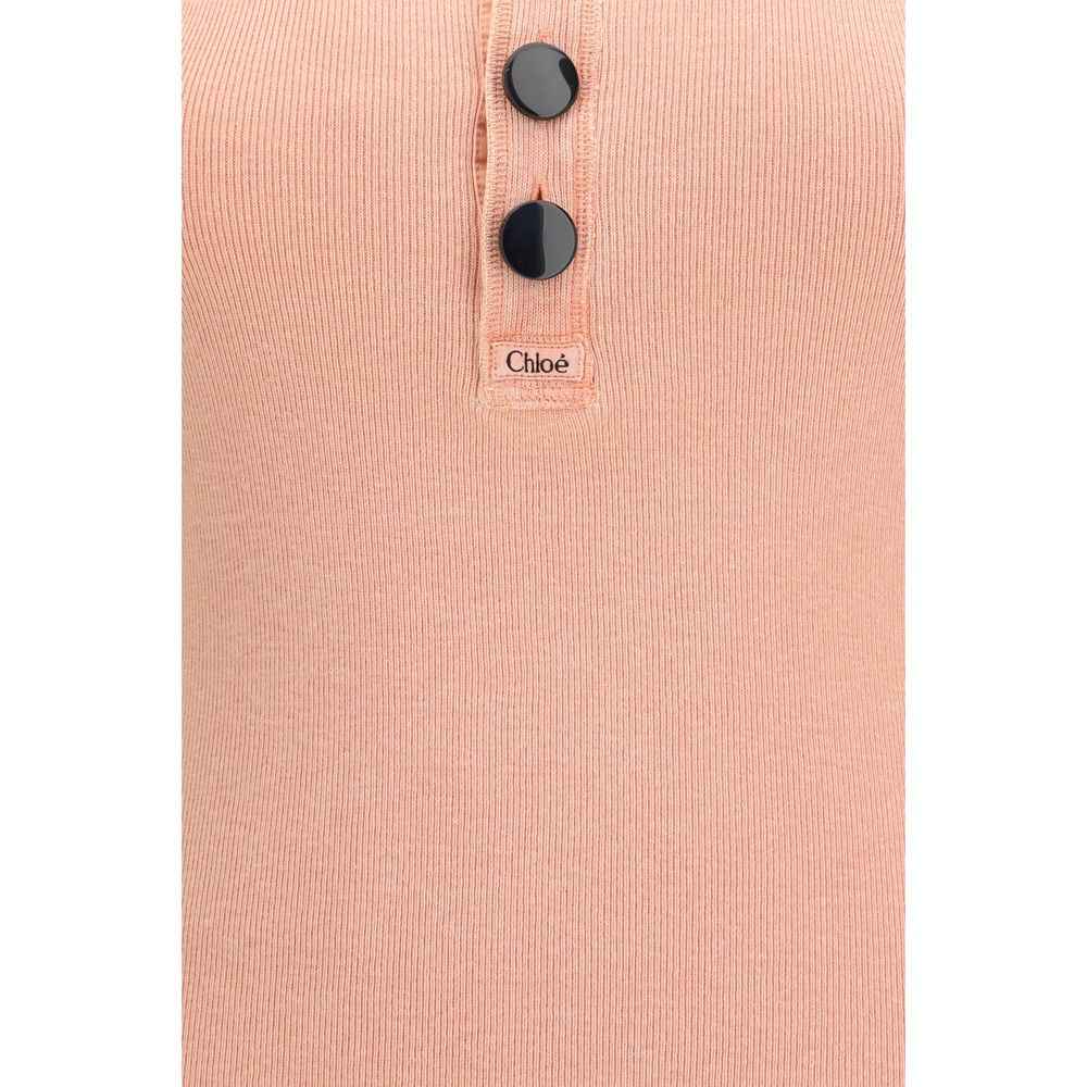Chloé Multicolor Cotton Sleeveles T-Shirt