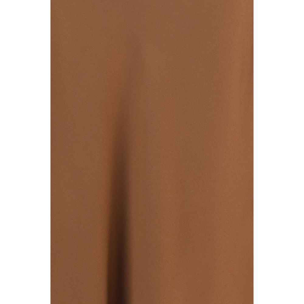Brunello Cucinelli Brown Acetate Midi Skirt
