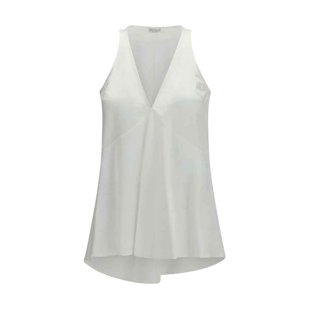 Brunello Cucinelli White Cotton Shirt