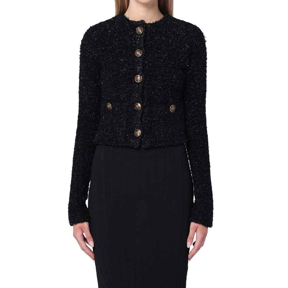 Balenciaga Black Cotton Cardigan