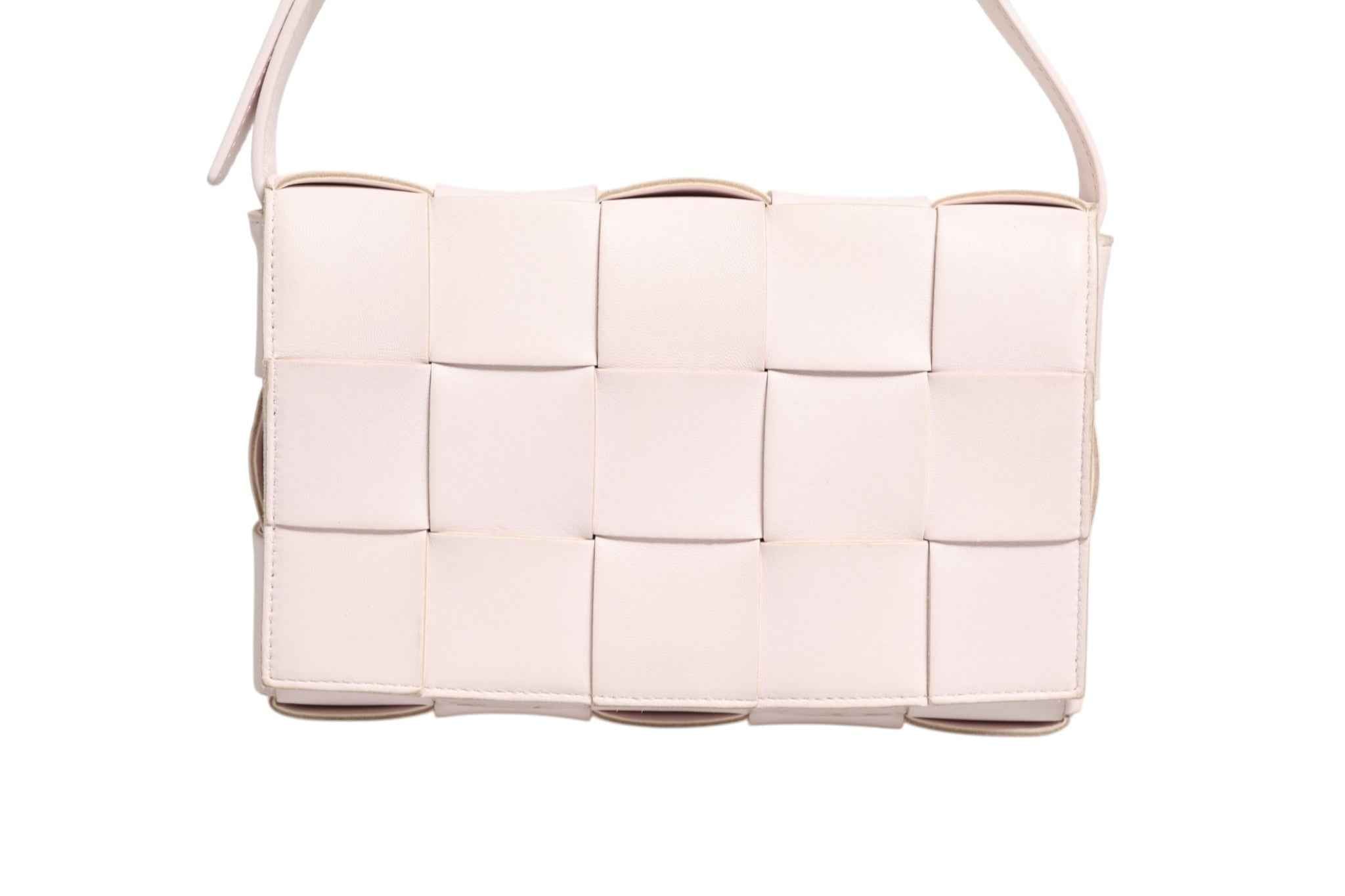 Bottega Veneta Pink Intrecciato Cassette Shoulder Bag
