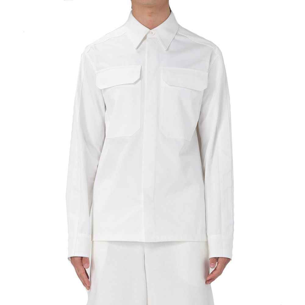 Jil Sander White Cotton Dress Shirt