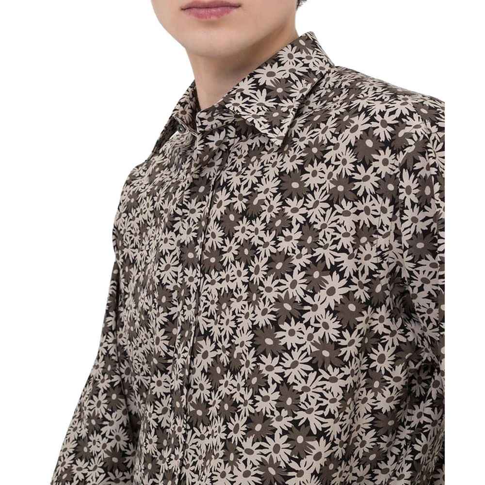 Tom Ford Bicolor Cotton Pattern Shirt