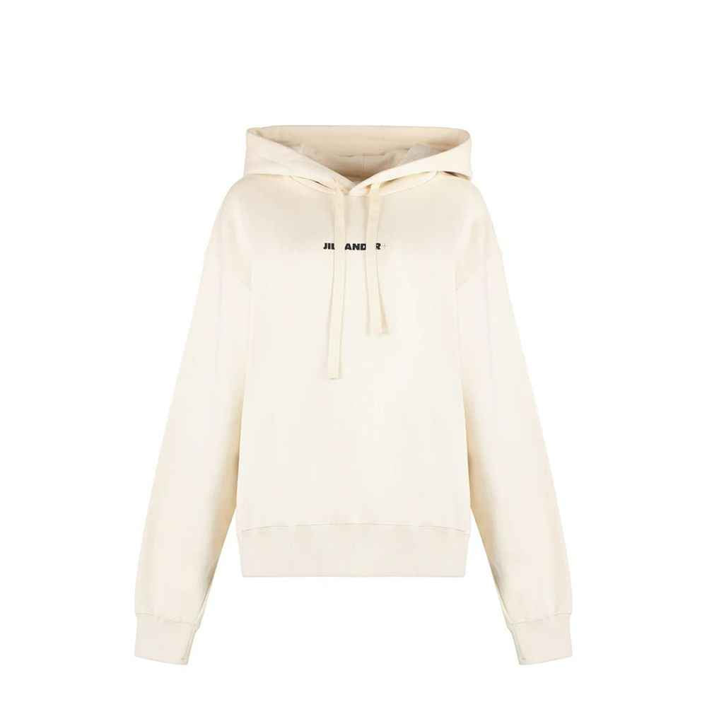 Jil Sander White Cotton Sweatshirt