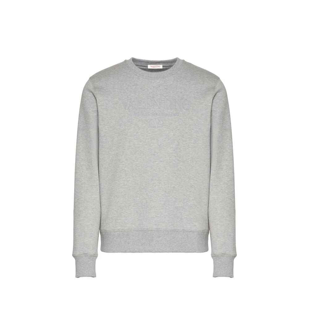 Valentino Garavani Gray Cotton Sweatshirt