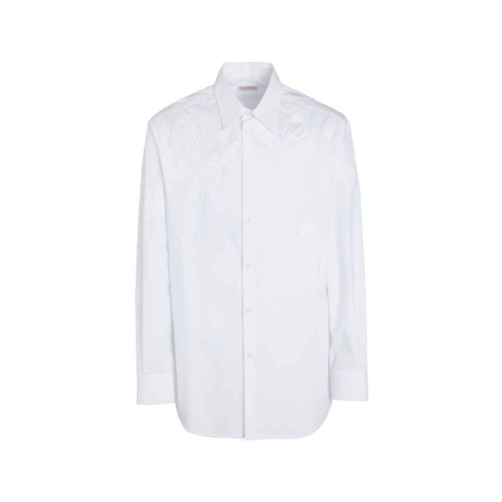Valentino Garavani White Cotton Dress Shirt