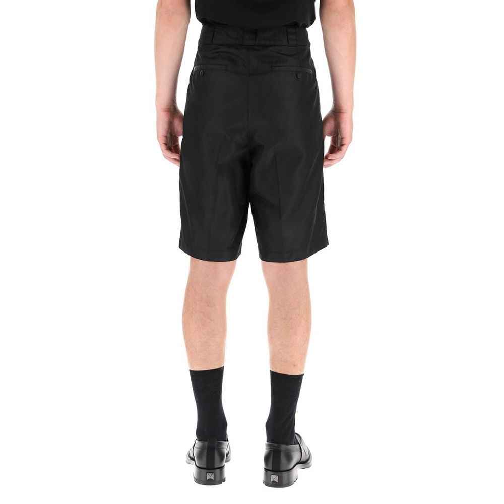 Valentino Garavani Black Nylon Bermuda Shorts