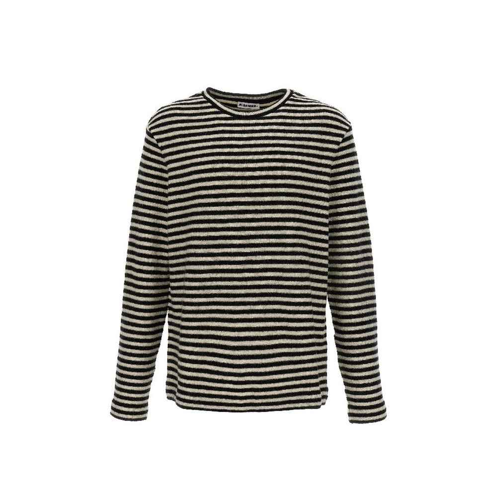 Jil Sander White Wool Long Sleeve T-Shirt