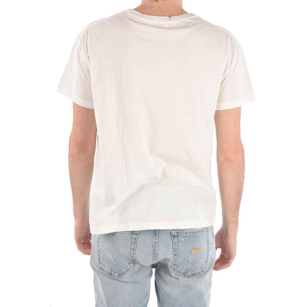 Celine White Cotton T-Shirt