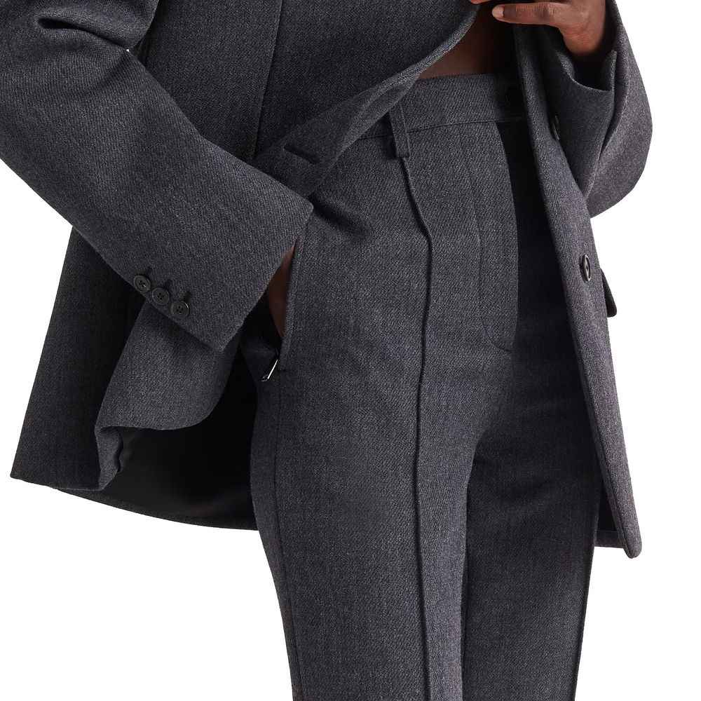 Prada Gray Elastane Pants