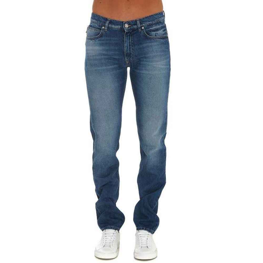 Versace Blue Cotton Jeans Denim