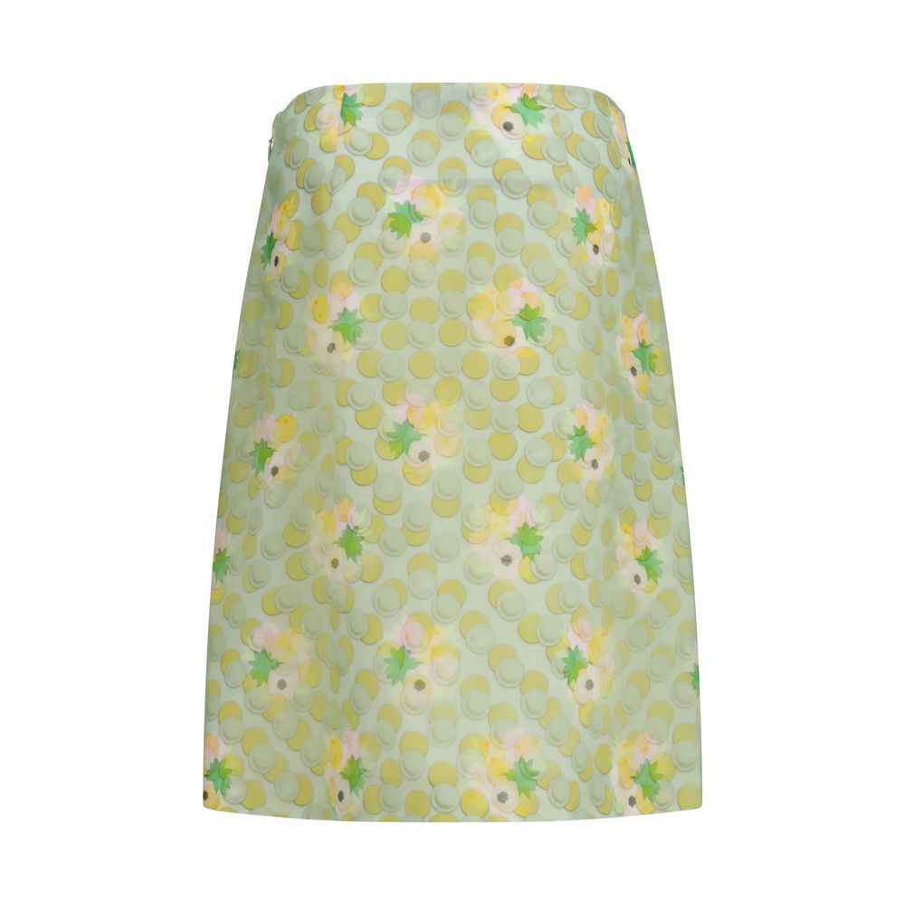 Fendi Multicolor Silk Midi Skirt