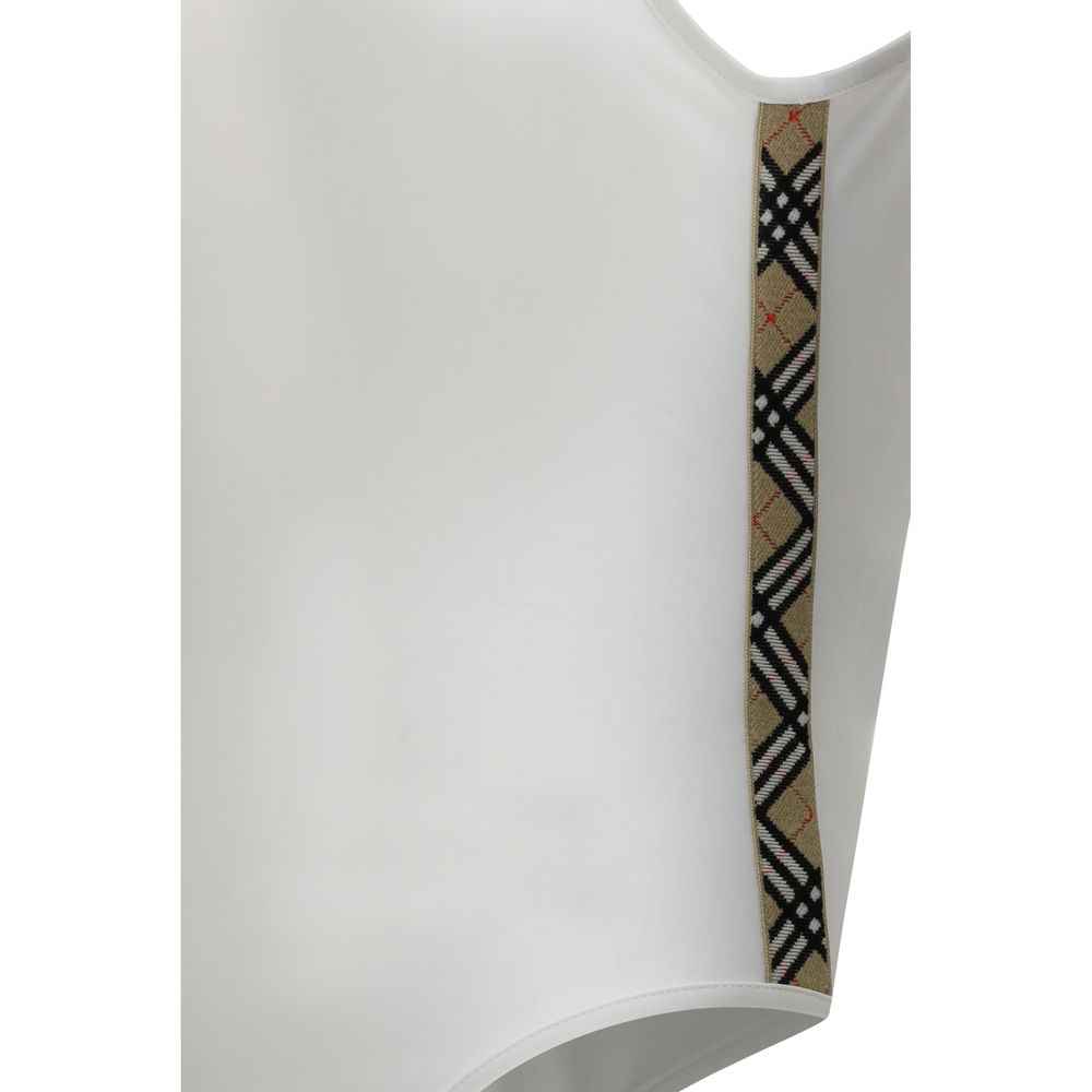 Burberry White Polyamide One-Piece Swimsuit