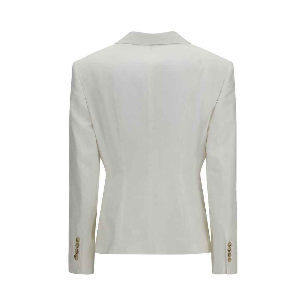 Dolce & Gabbana White Cotton Blazer