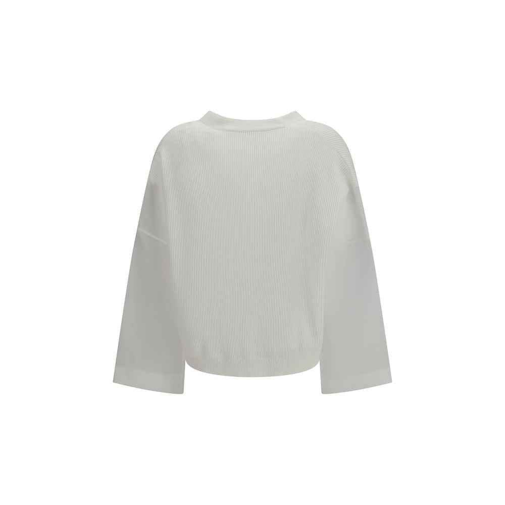 Brunello Cucinelli White Cotton Cardigan