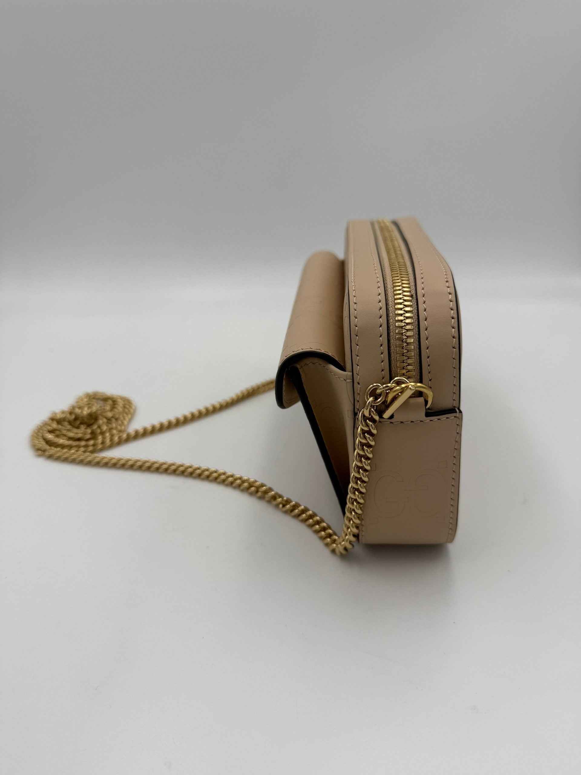 Gucci GUCCI GG Jumbo Beige with Front Pocket Shoulder Bag