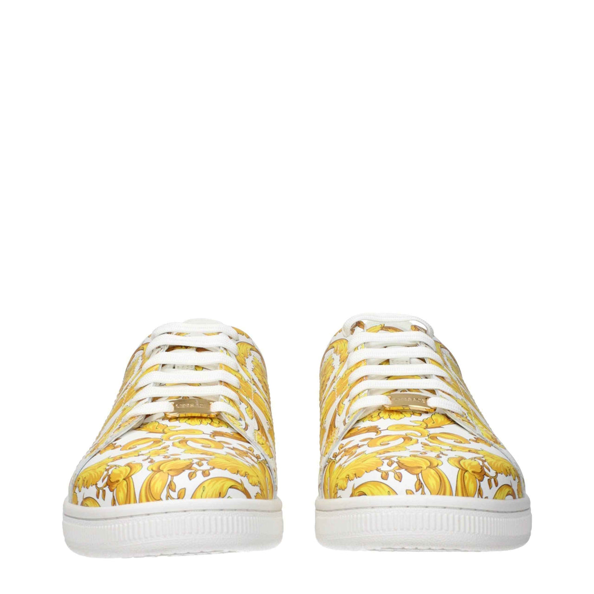 Versace White Leather Sneakers