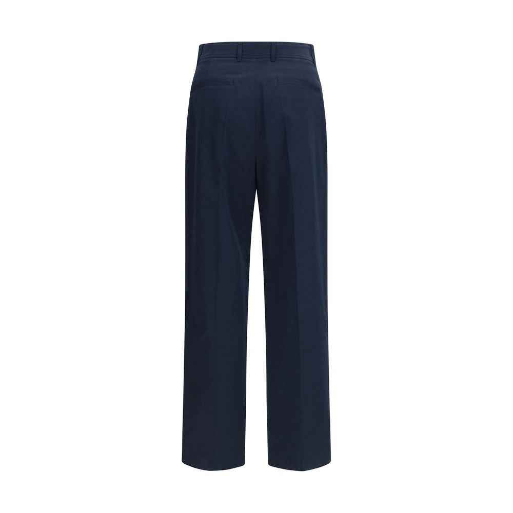 Valentino Garavani Blue Cotton Casual Pants