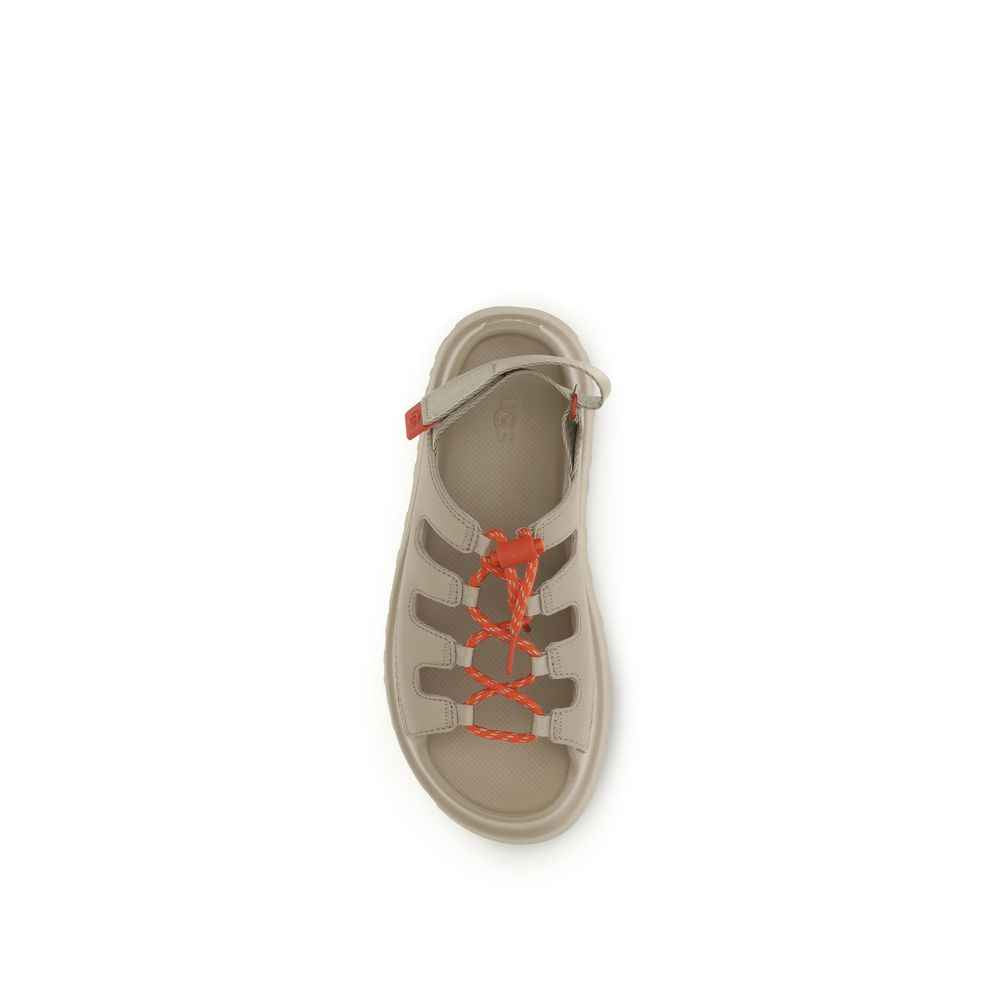 UGG Beige Polyurethane Platform Sandals