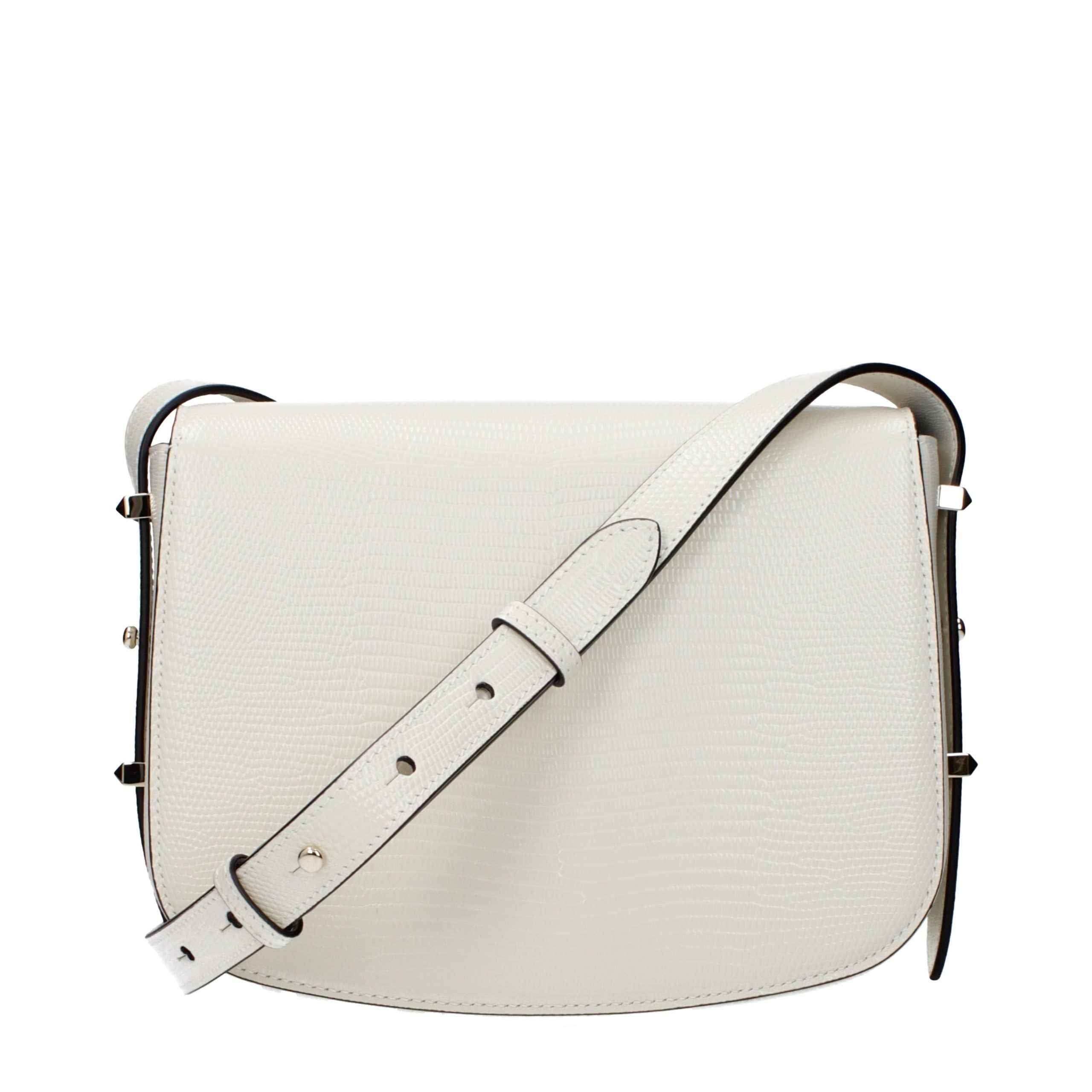 Jimmy Choo White Leather Crossbody Bag