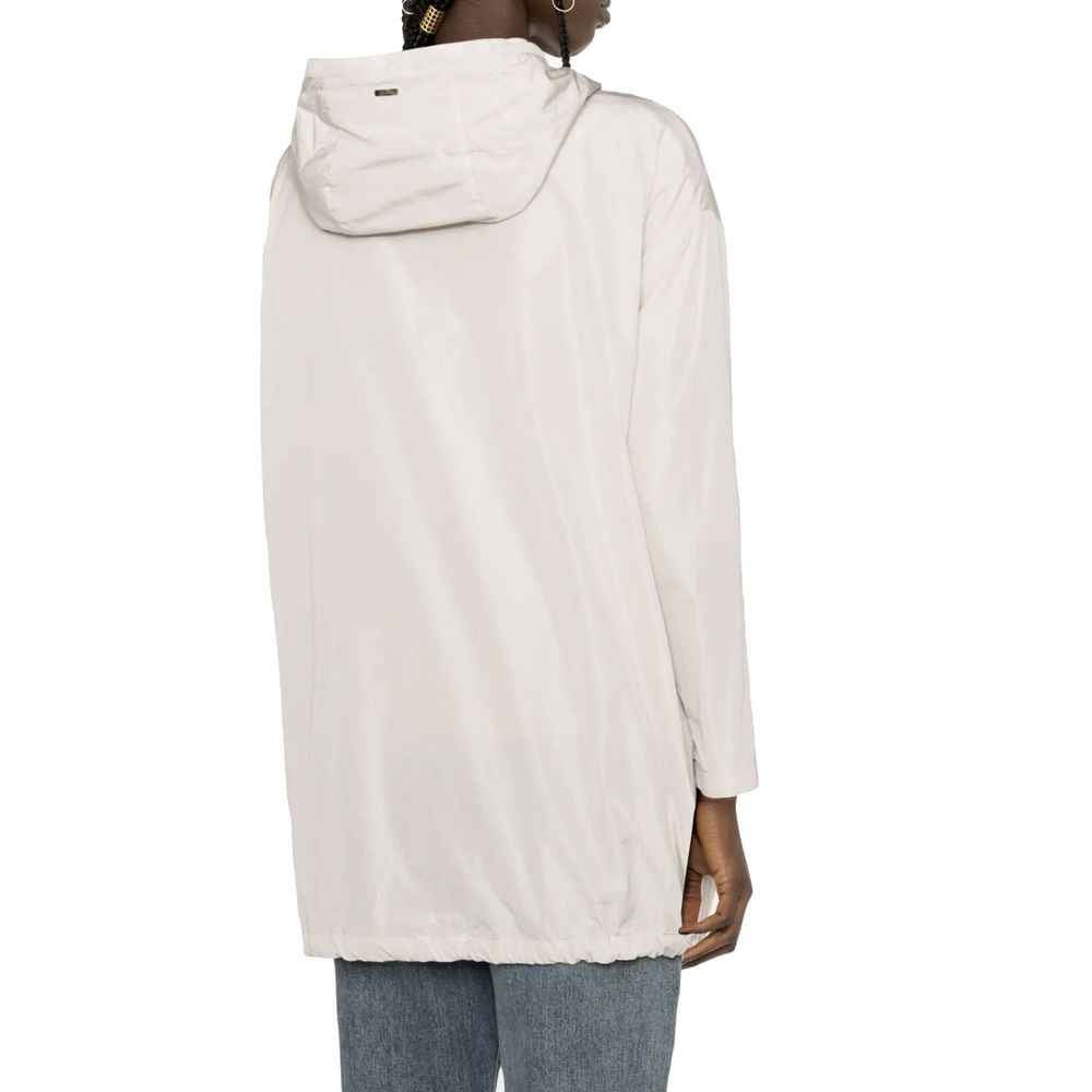 Herno White Polyester Coat