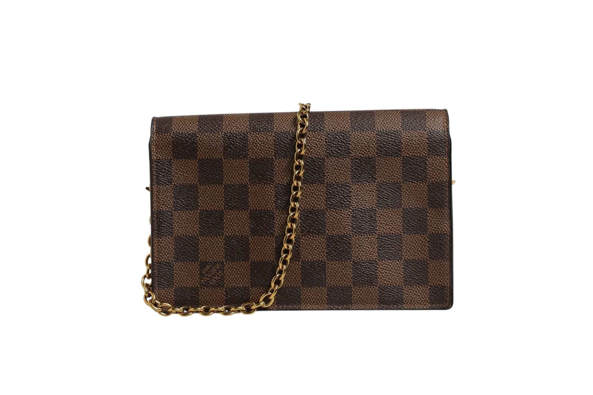 Louis Vuitton Damier Ebene Vavin Chain Wallet
