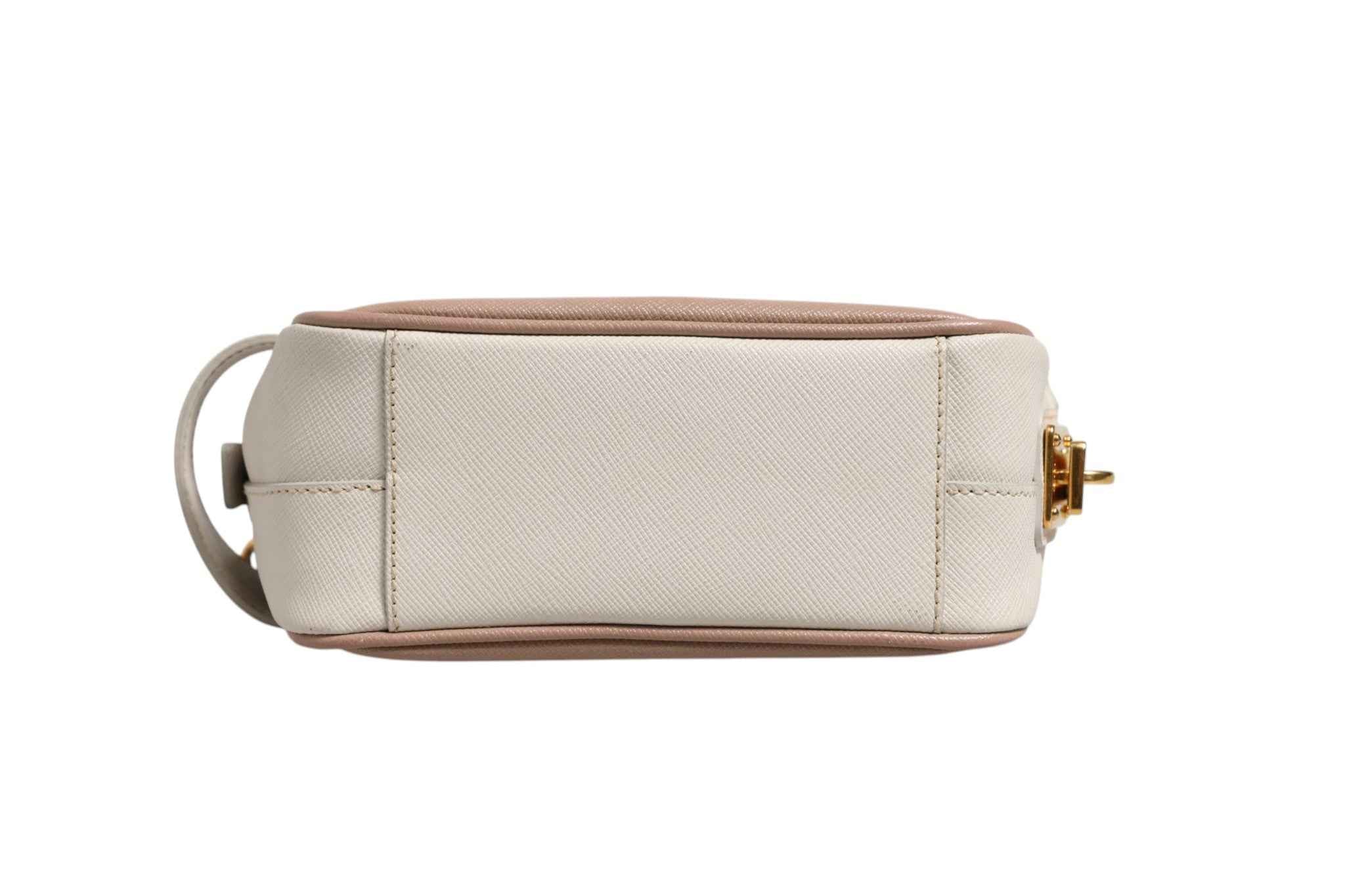 Prada Clay Gray Small Leather Shoulder Bag