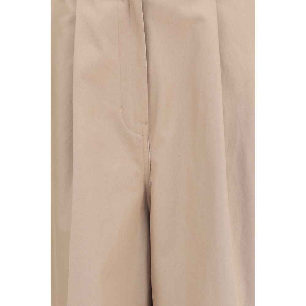 Balenciaga Beige Cotton Flared Pants