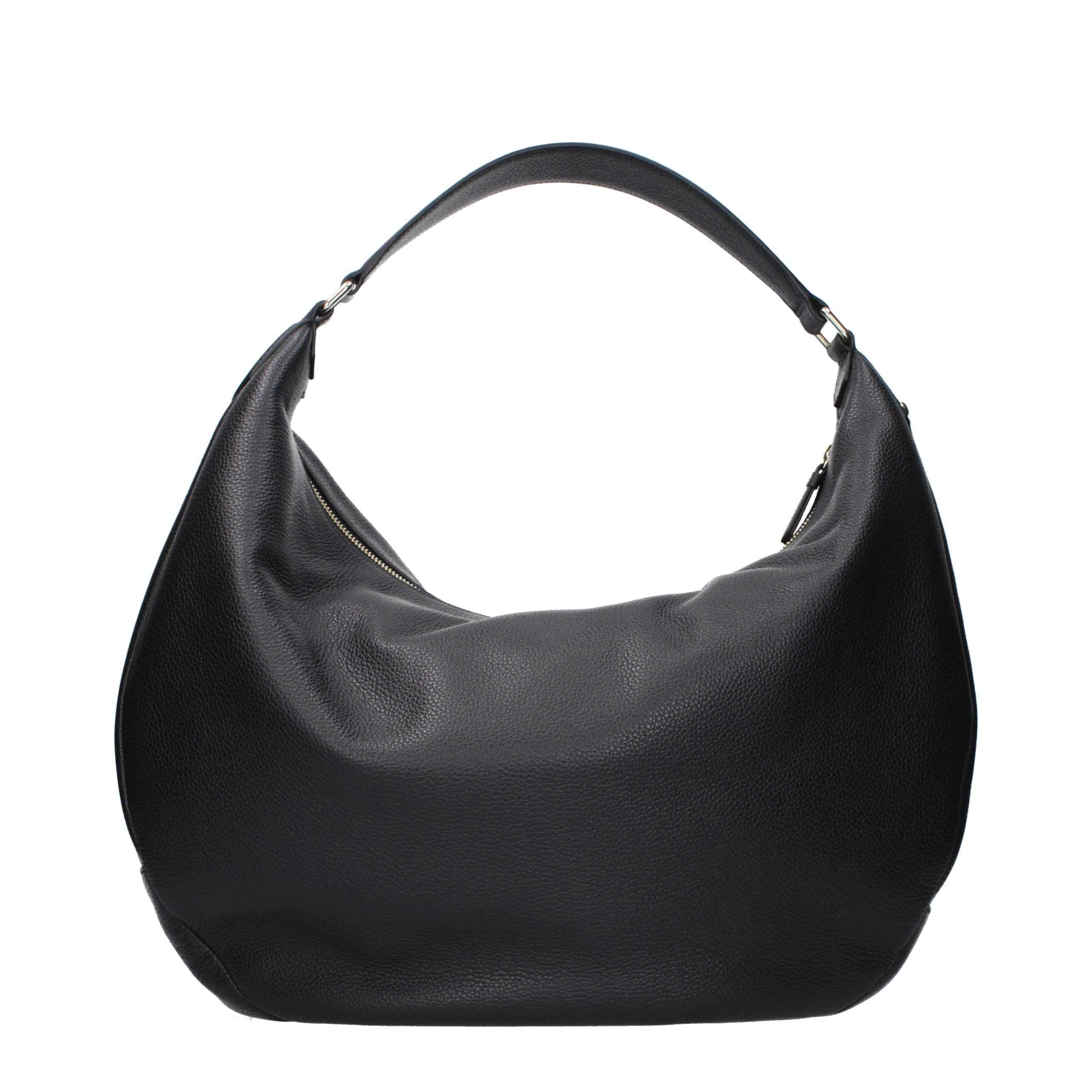 Jimmy Choo Black Leather Shoulder Bag