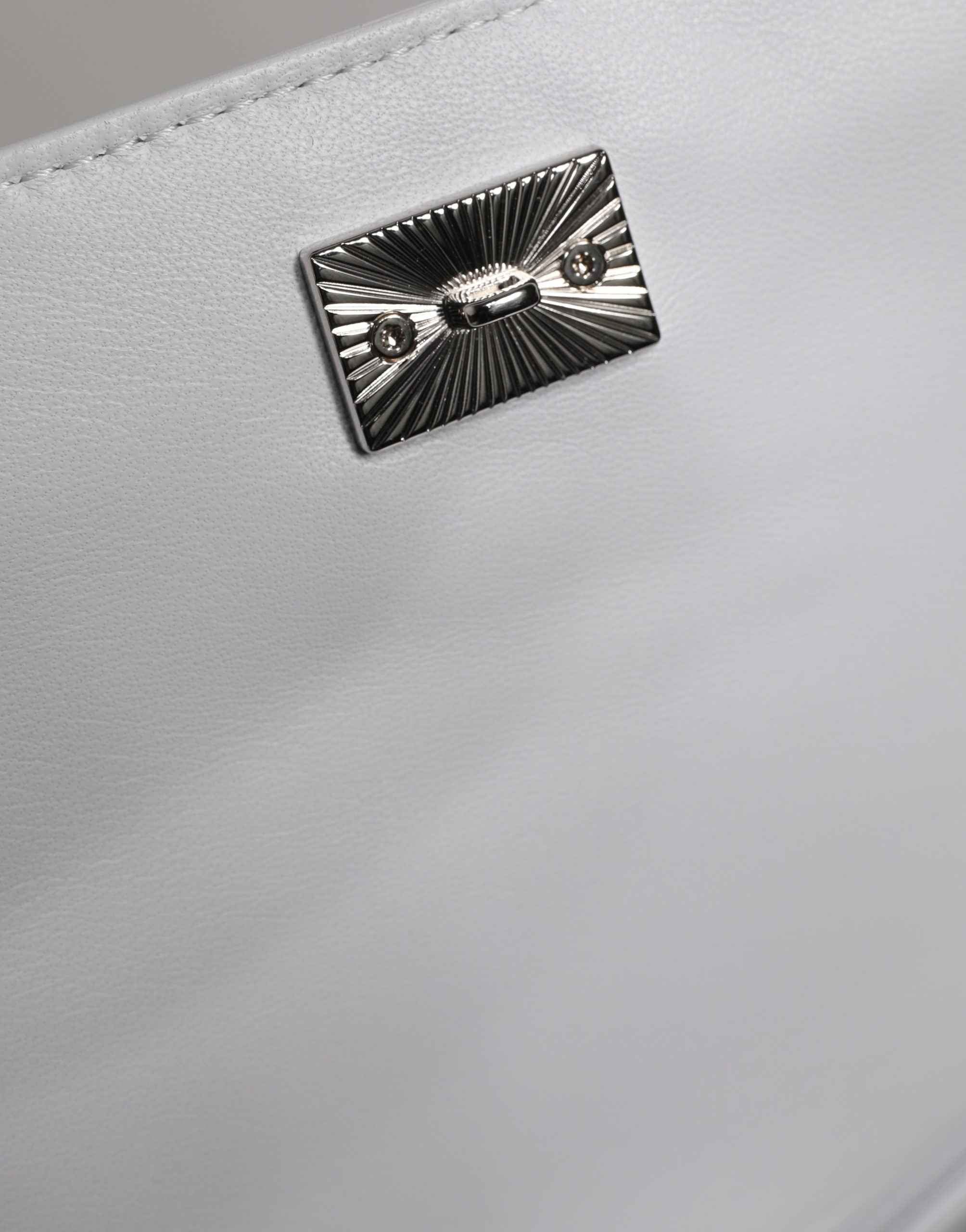 Dolce & Gabbana White Logo Plaque Crossbody Shoulder Borse Women Bag